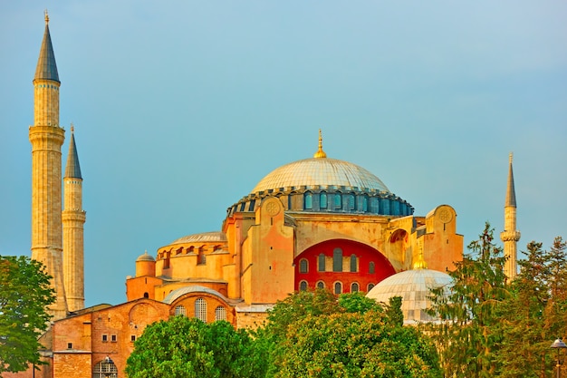 Foto die hagia sophia in istanbul, türkei