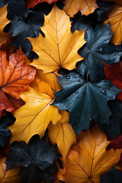 Foto die herbstblätter sind wunderschön