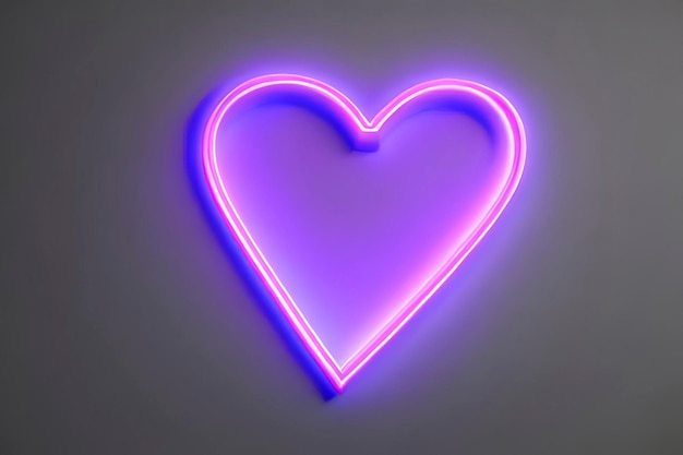 Die Herzformen auf abstraktem hellem Neon-Glitter-Hintergrund im Liebeskonzept für den Valentinstag mit süßem und romantischem Neon-Herz leuchtendem Hintergrundraum für Textdesign und digitales Material