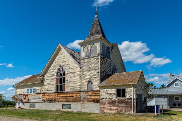 Die historische Drinkwater United Church aus dem Jahr 1911 wurde jetzt in Drinkwater SK abgerissen
