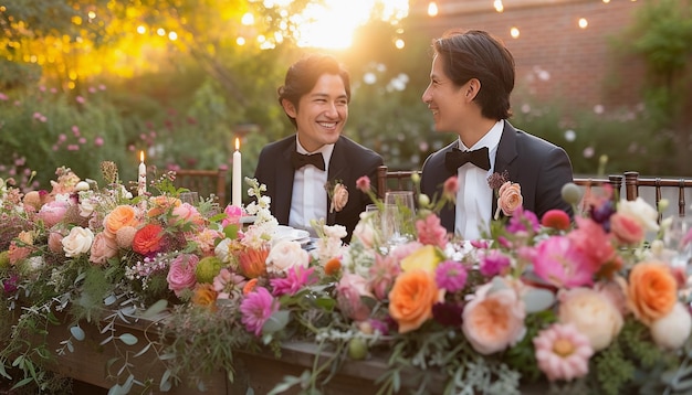 Die Hochzeit von zwei schwulen Männern