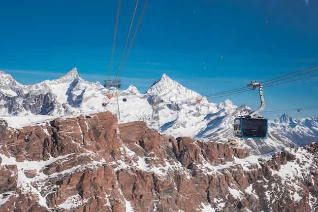 Die höchste Gondelbahn der Alpen führt zum Glacier Paradise Point