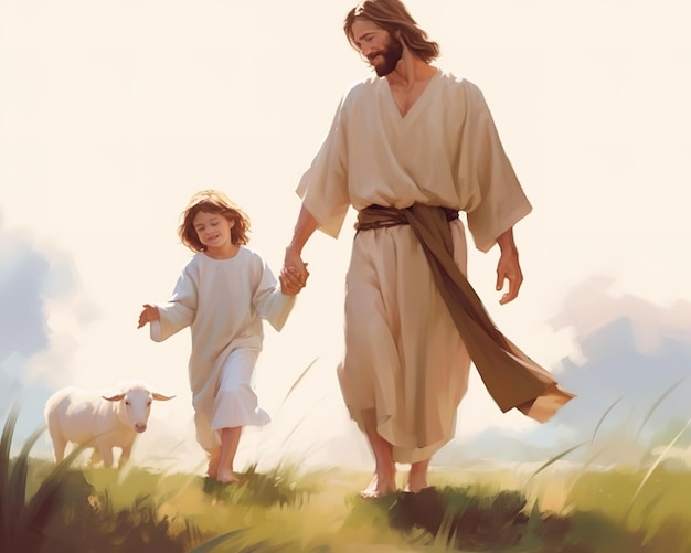 Die Illustration des Herrn Jesus Christus