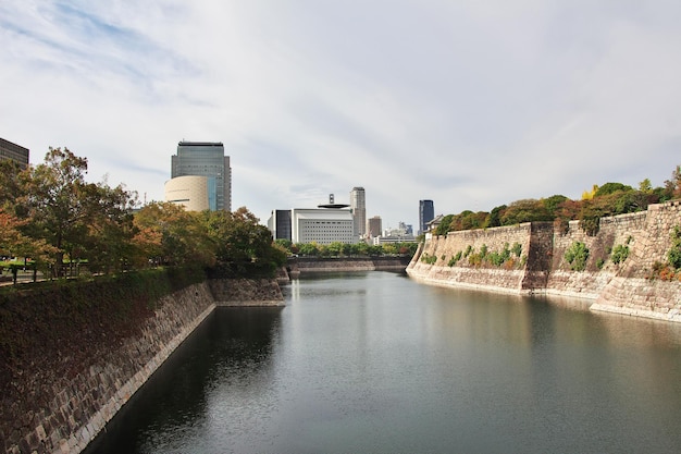 Die Innenstadt von Osaka Japan