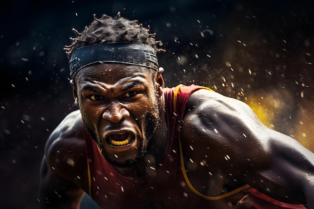 Die Intensität der Sportfotografie Athleten in Bewegung Adrenalin gefüllte Momente schnelle Aktion
