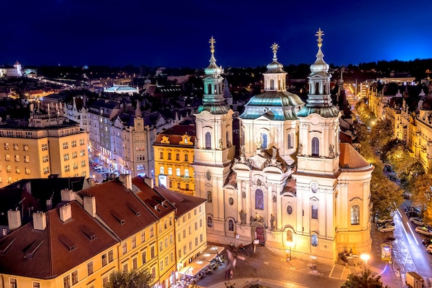 die kirche des heiligen nikolaus in der altstadt von prag tschechien