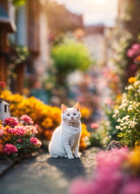 Die kleinste Katze aller Zeiten, die sich analog schiebt.