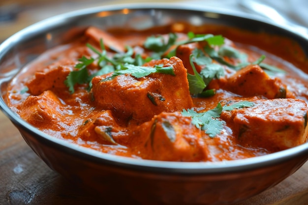 Die köstliche indische Küche paneer tikka masala