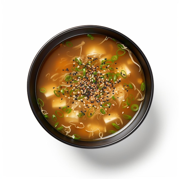 Die köstliche japanische Miso-Suppe Tofu-Suppe Japan