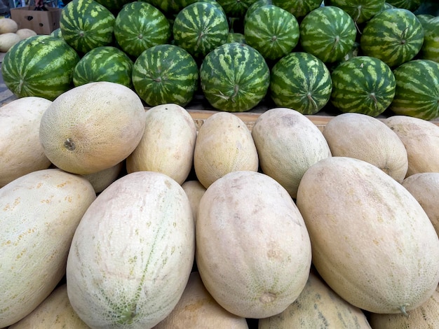 Die köstlichen Honigmelonen und Wassermelonen