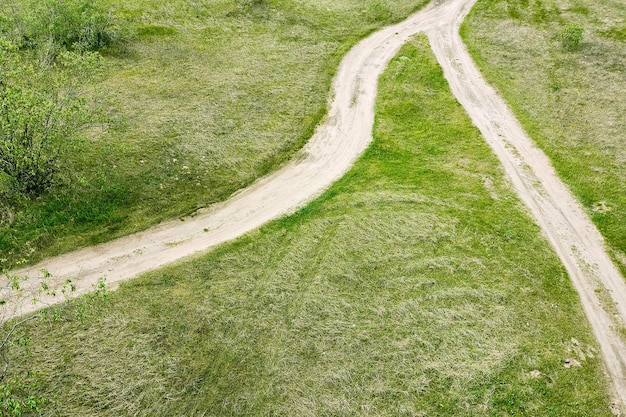 Die Kreuzung der Wege, Draufsicht.