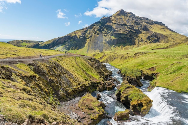 Die Küste der Snaefellsnes. Kirkjufellsfoss, Island, Europa.