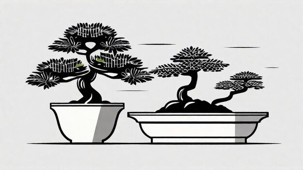 Foto die kunst des bonsai-anbaus