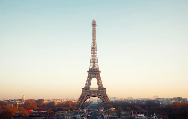 Die Landschaft des Eiffelturms