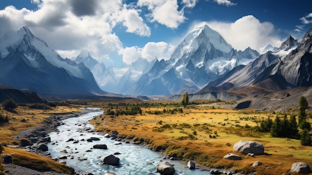 Die Landschaft des Himalaya