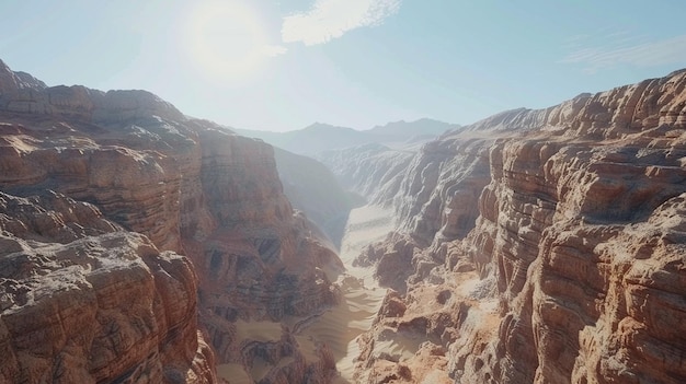 Die Landschaft des Wüstencanyons Grand Cliffscape Chronicles