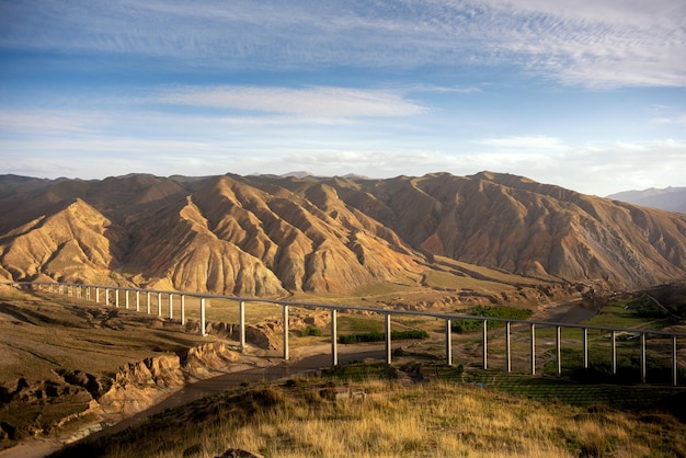 Die Landschaft in Xinjiang