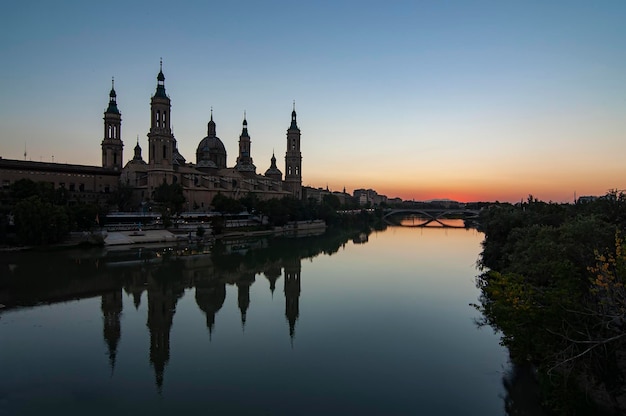 Die Landschaft von Zaragoza.