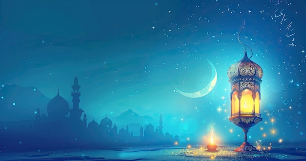 Die Laterne von Eid Mubarak