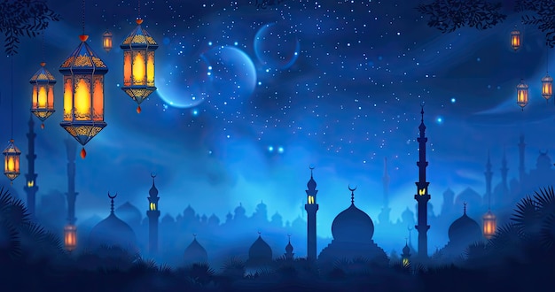 Die Laterne von Eid Mubarak