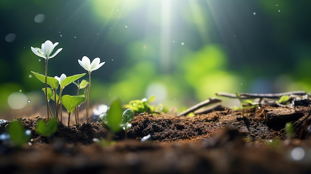 Die lebendigen Frühlingsblüten und die Wiederbelebung des Lebens