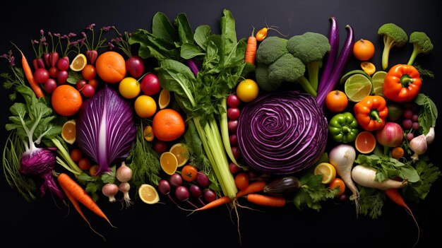 Die leuchtenden Farben des frischen Gemüses sorgen für eine gesunde Ernährung