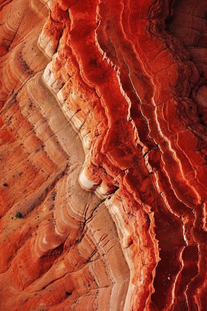 die leuchtenden Farben des zerstörten Sandsteingesteins im Canyon USA Arizona