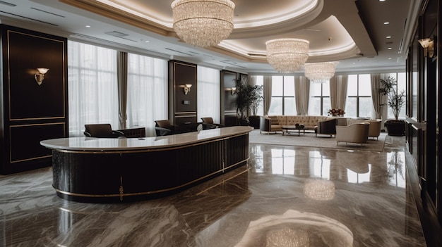 Die Lobby des New Yorker Hotels