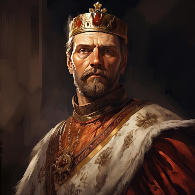 Die majestätische Illustration Die Herrschaft des polnischen Königs