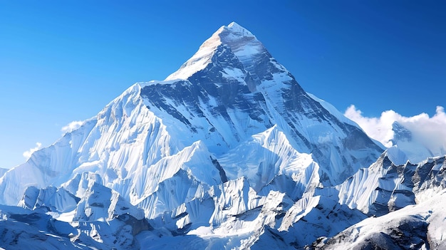 Die majestätische Schönheit des Mount Everest, des höchsten Berges der Welt, ist in diesem atemberaubenden Bild festgehalten.