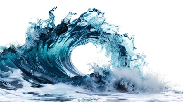 Die majestätische Welle des Ozeans bricht