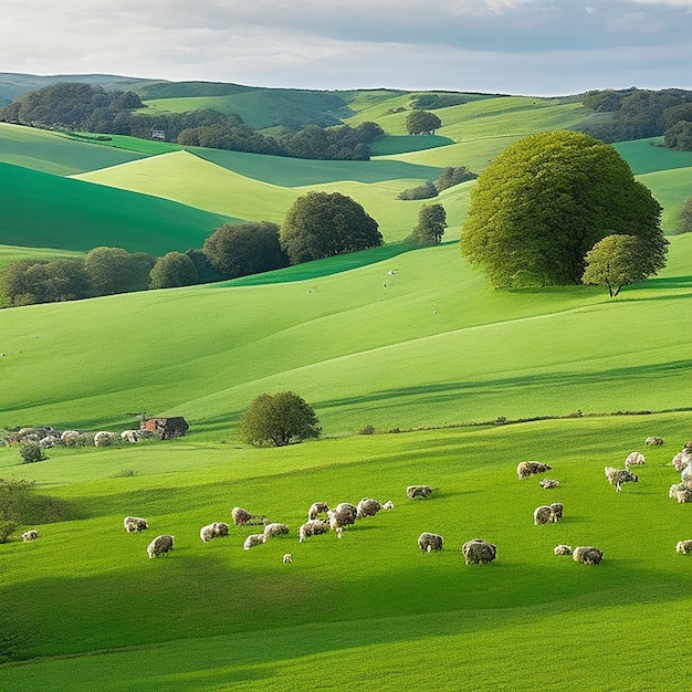 Die malerische Landschaft