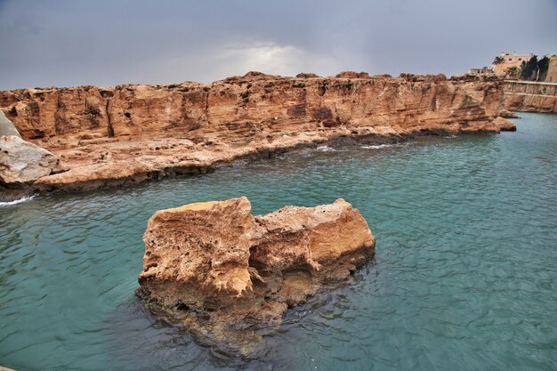 Die Mauer in Batroun, Libanon