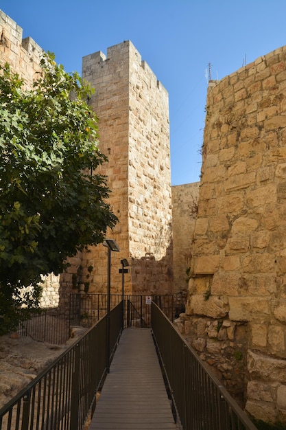 Die Mauern der Altstadt in Jerusalem