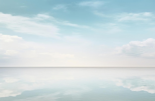 Die minimalistische Reflexion des Strandes