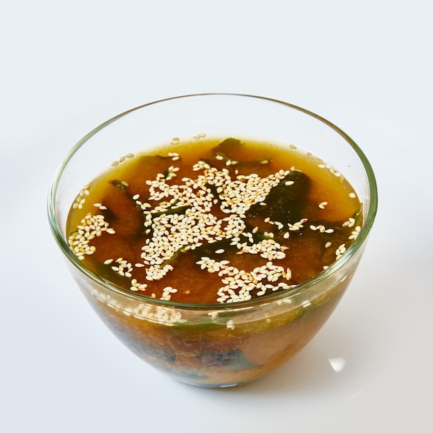 Die Miso-Suppe Japanisches Essen Flacher DOF