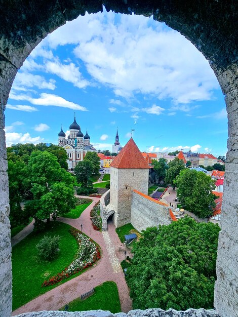 Die mittelalterlichen Stadtmauern von Tallinn, der Hauptstadt Estlands