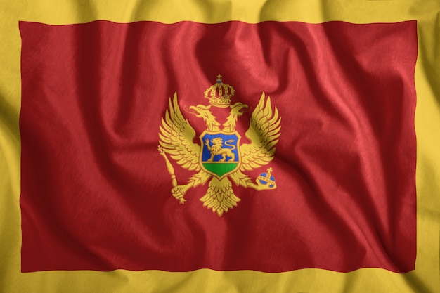 Die Montenegro-Flagge