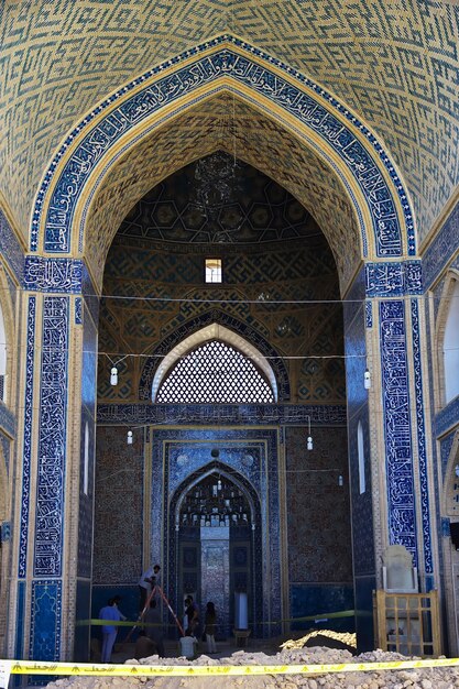 Foto die moschee in der stadt yazd, iran