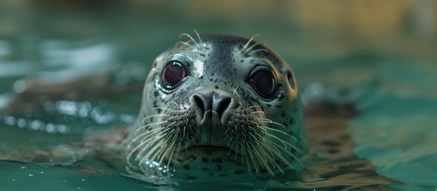 Die Nähe des Seals im Wasser