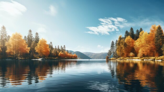 Die Natur ist wunderschön, die Reisen hell und ruhig.