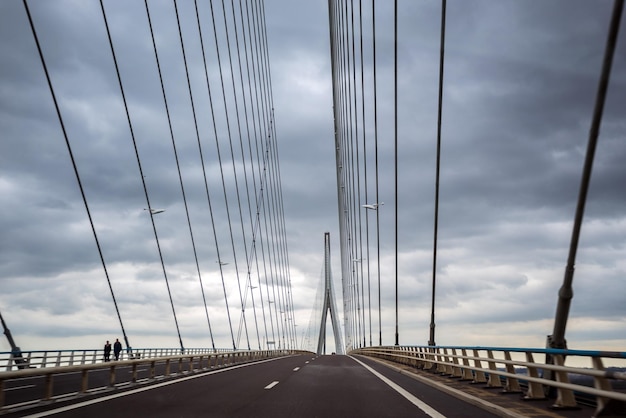 Die Normandie-Brücke in Frankreich