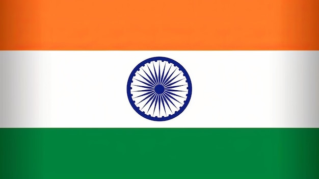 Die offiziellen Farben und Proportionen der indischen Flagge sind korrekt. Nationale indische Flagge. Generative KI