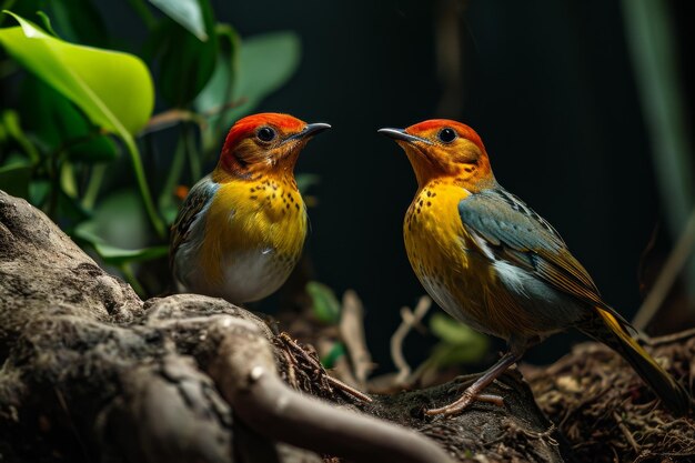 Foto die orangefarbenen bodenstürme fliegen