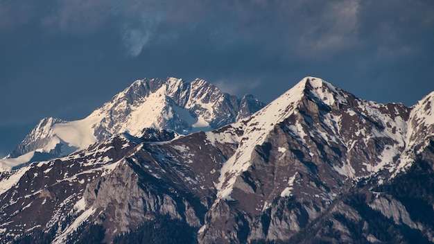 Die Orobischen Alpen und die Rhätischen Alpen mit dem Monte Disgrazia