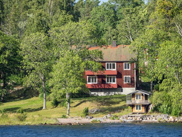 Foto die ostsee in der nähe von stockholm in schweden.