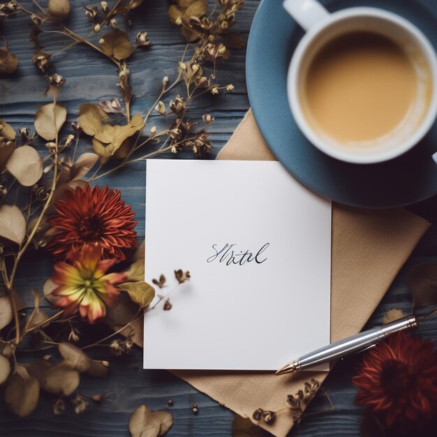 Die Planung des Tages Morgenkaffee Zeitmanagement Fröhlichkeit Blatt Papier mit