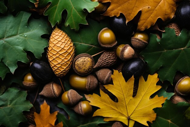 Foto die pracht des herbstes und die farben der natur