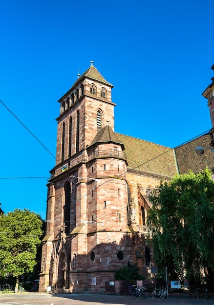 Die protestantische Kirche Saint Pierre le Vieux in Straßburg Elsass Frankreich