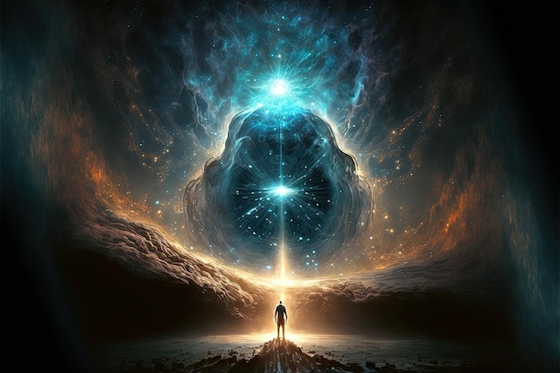 Die Quelle des Bewusstseins Energie des Universums Lebenskraft Prana der Geist Gottes und Spiritualität Generative KI